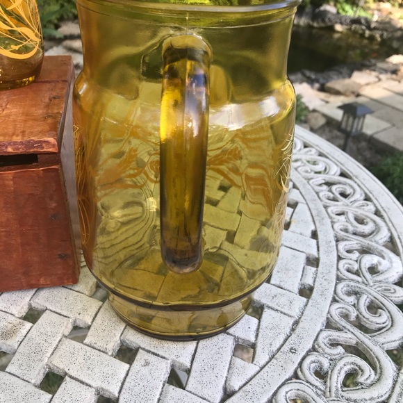 Vintage Anchor Hocking Golden Wheat pitcher set. - Picture 12 of 16